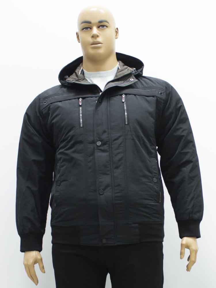 Куртка легкая (ветровка) мужская на манжете с капюшоном большого размера. Магазин «Большой Папа», Луганск.