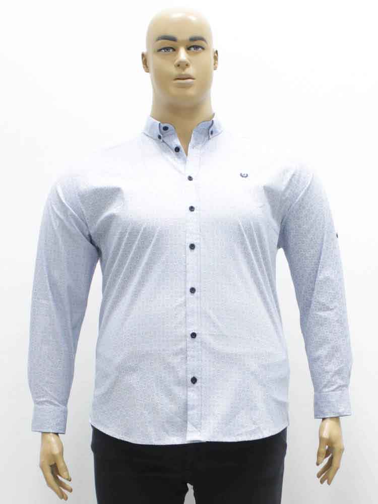Сорочка (рубашка) мужская стрейчевая  большого размера. Магазин «Большой Папа», Луганск.