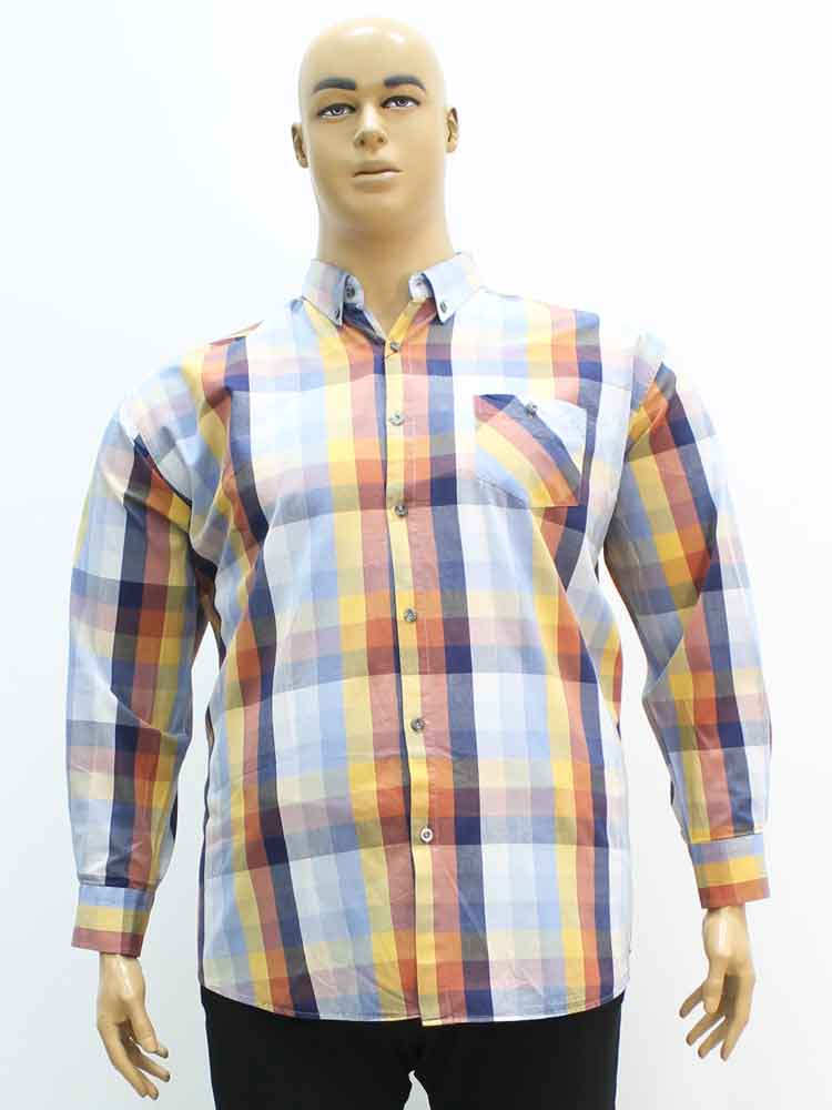 Сорочка (рубашка) мужская из  хлопка большого размера, 2021. Магазин «Большой Папа», Луганск.