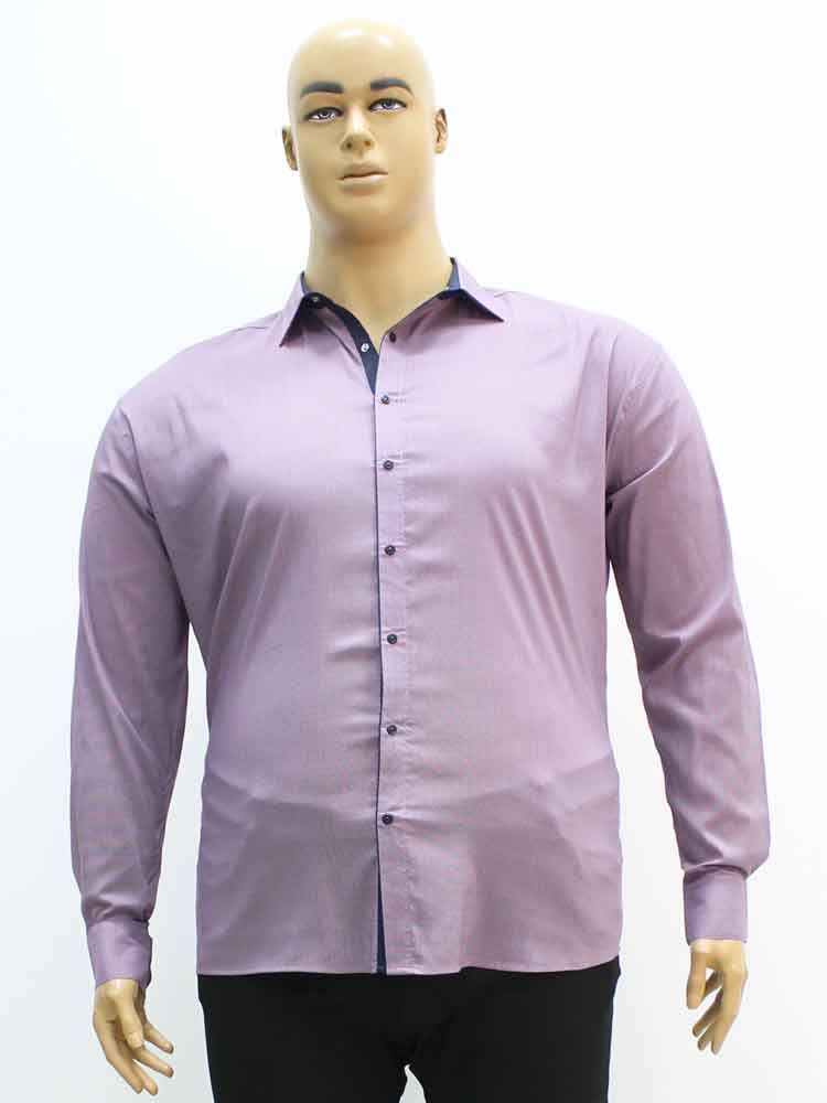 Сорочка (рубашка) мужская из мерсеризованного хлопка стрейчевая большого размера, 2021. Магазин «Большой Папа», Луганск.