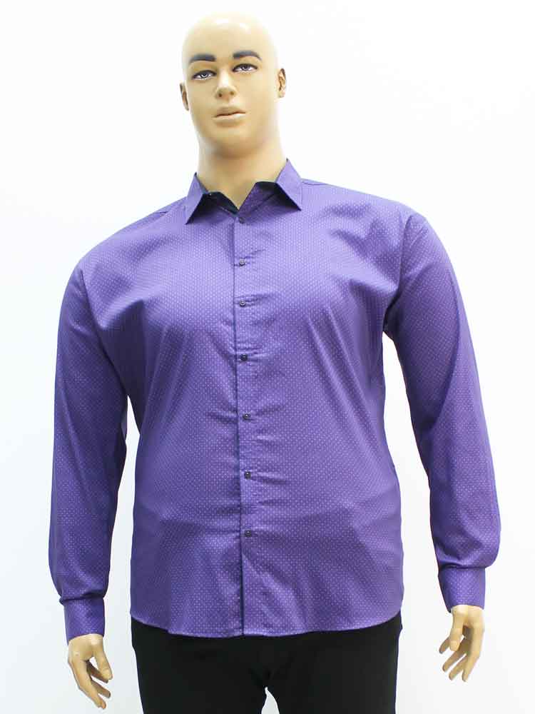 Сорочка (рубашка) мужская из хлопка стрейчевая большого размера, 2021. Магазин «Большой Папа», Луганск.