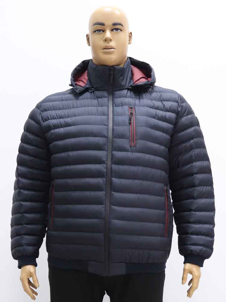 Куртка демисезонная мужская на манжете с капюшоном большого размера, 2021. Магазин «Большой Папа», Луганск.