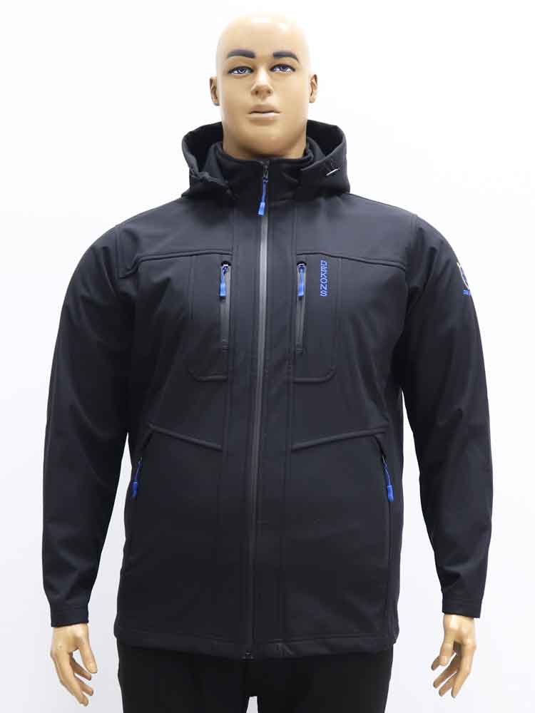 Куртка демисезонная мужская с капюшоном (Softshell) большого размера, 2021. Магазин «Большой Папа», Луганск.