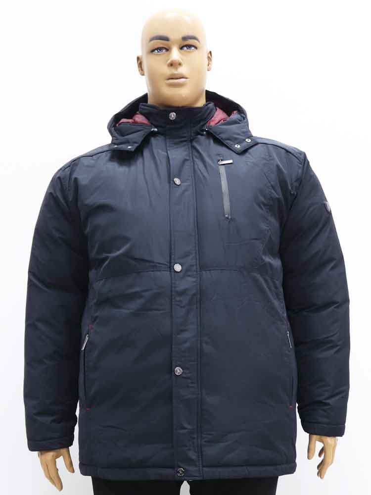 Куртка зимняя мужская с капюшоном большого размера, 2021. Магазин «Большой Папа», Луганск.
