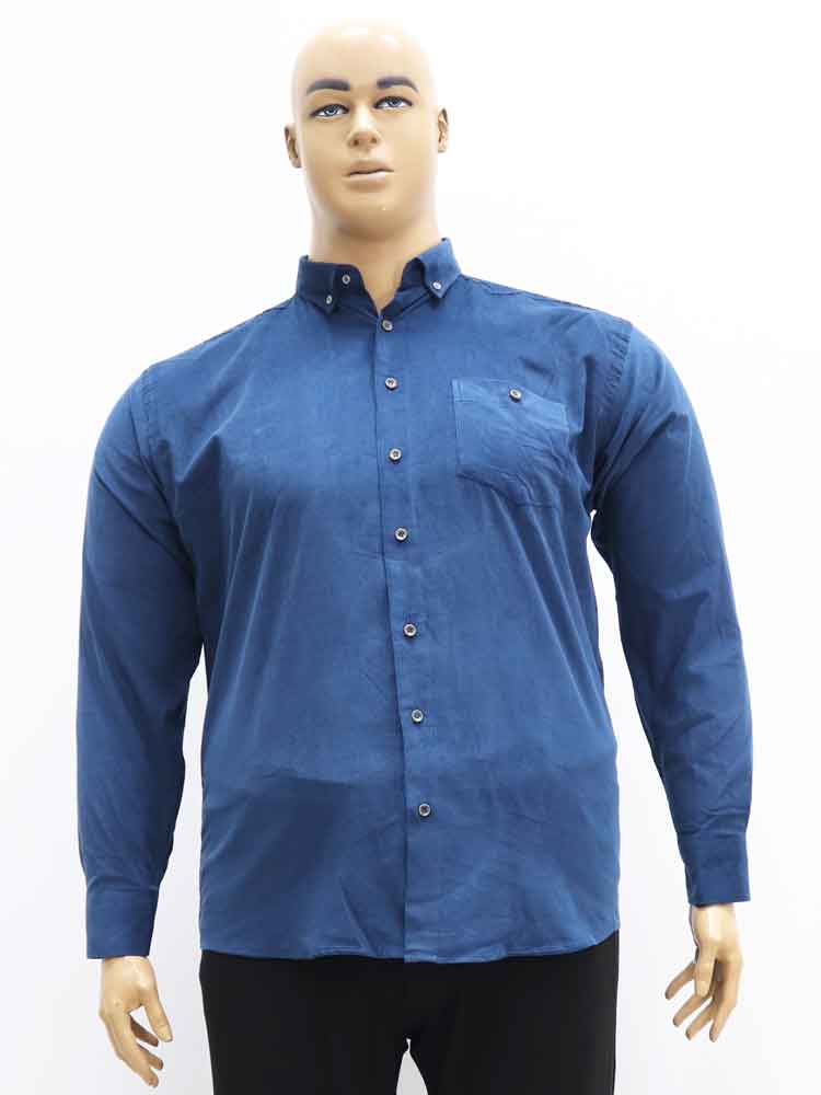 Сорочка (рубашка) мужская вельветовая из хлопка большого размера, 2021. Магазин «Большой Папа», Луганск.