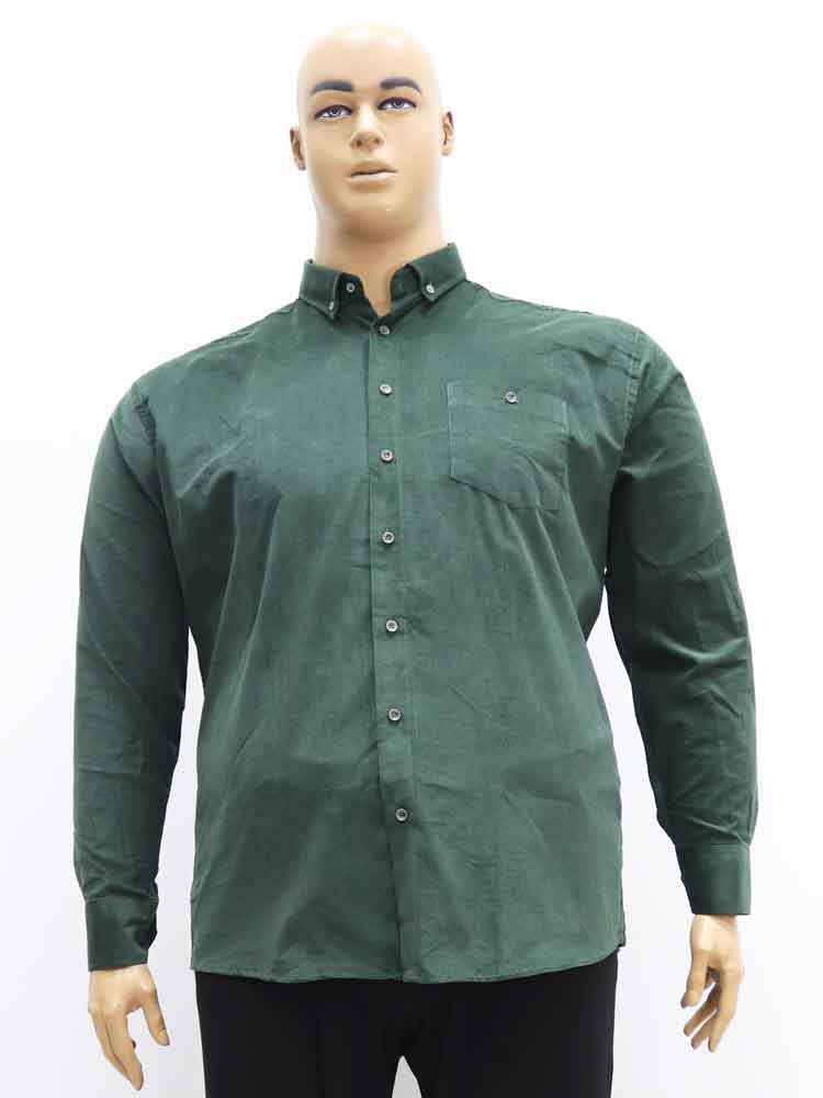 Сорочка (рубашка) мужская вельветовая из хлопка большого размера, 2021. Магазин «Большой Папа», Луганск.