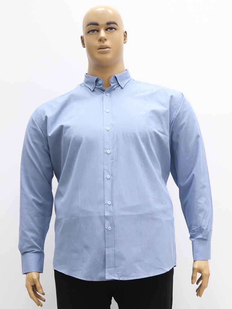 Сорочка (рубашка) мужская из хлопка большого размера, 2021. Магазин «Большой Папа», Луганск.