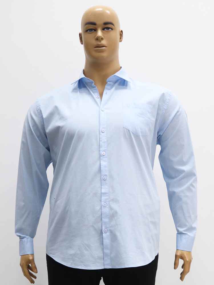 Сорочка (рубашка) мужская из хлопка с эластаном большого размера, 2021. Магазин «Большой Папа», Луганск.